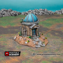 Load image into Gallery viewer, Hallowed Mausoleum with Dome Roof - Shadowfey Wilds Grave Yard Cemetery 15mm 20mm 28mm 32mm Wargaming Terrain D&amp;D DnD