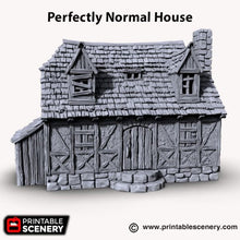 Load image into Gallery viewer, Perfectly Normal House - Shadowfey Ruins 15mm 20mm 28mm 32mm 37mm Wargaming Terrain D&amp;D DnD