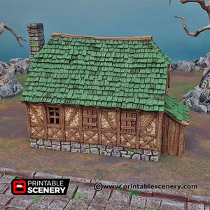 Perfectly Normal House - Shadowfey Ruins 15mm 20mm 28mm 32mm 37mm Wargaming Terrain D&D DnD