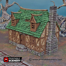 Load image into Gallery viewer, Perfectly Normal House - Shadowfey Ruins 15mm 20mm 28mm 32mm 37mm Wargaming Terrain D&amp;D DnD