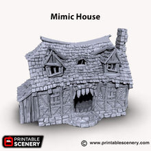 Load image into Gallery viewer, Mimic House - Shadowfey Ruins 15mm 20mm 28mm 32mm 37mm Wargaming Terrain D&amp;D DnD
