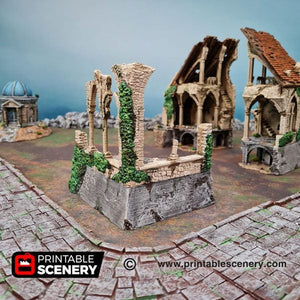 Ruined Nave and Chancel - Shadowfey Ruins 15mm 20mm 28mm 32mm 37mm Wargaming Terrain D&D DnD