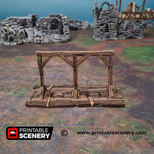 Load image into Gallery viewer, Gallows Square - Gallow Shadowfey Ruins 15mm 20mm 28mm 32mm 37mm Wargaming Terrain D&amp;D DnD