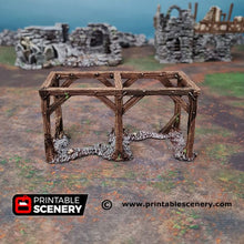 Load image into Gallery viewer, Gallows Square - Gallow Shadowfey Ruins 15mm 20mm 28mm 32mm 37mm Wargaming Terrain D&amp;D DnD