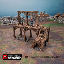 Load image into Gallery viewer, Gallows Square - Gallow Shadowfey Ruins 15mm 20mm 28mm 32mm 37mm Wargaming Terrain D&amp;D DnD