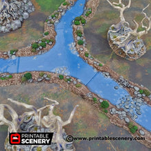 Load image into Gallery viewer, Wild Rivers - Shadowfey Wilds 15mm 20mm 28mm 32mm 37mm Wargaming Terrain D&amp;D DnD