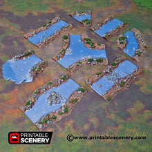 Load image into Gallery viewer, Wild Rivers - Shadowfey Wilds 15mm 20mm 28mm 32mm 37mm Wargaming Terrain D&amp;D DnD