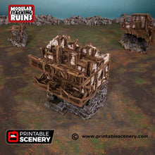 Load image into Gallery viewer, Murder Row - Shadowfey Ruins 15mm 20mm 28mm 32mm 37mm Wargaming Terrain D&amp;D DnD