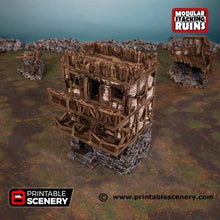 Load image into Gallery viewer, Murder Row - Shadowfey Ruins 15mm 20mm 28mm 32mm 37mm Wargaming Terrain D&amp;D DnD