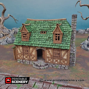 Perfectly Normal House - Shadowfey Ruins 15mm 20mm 28mm 32mm 37mm Wargaming Terrain D&D DnD