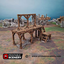 Load image into Gallery viewer, Gallows Square - Gallow Shadowfey Ruins 15mm 20mm 28mm 32mm 37mm Wargaming Terrain D&amp;D DnD