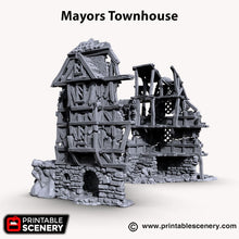 Load image into Gallery viewer, Mayor&#39;s Townhouse - Shadowfey Ruins 15mm 20mm 28mm 32mm 37mm Wargaming Terrain D&amp;D
