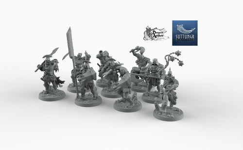 Obsidian Orc Warband - Suttungr Miniatures Monster D&D DnD