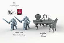 Load image into Gallery viewer, A Noble&#39;s Dinner - STL Miniatures Wargaming D&amp;D DnD