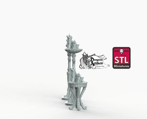 Candle Holders - STL Miniatures Wargaming D&D DnD