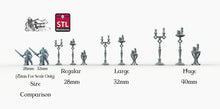 Load image into Gallery viewer, Candle Holders - STL Miniatures Wargaming D&amp;D DnD