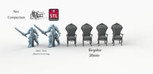 Load image into Gallery viewer, Fancy Chairs - STL Miniatures Wargaming D&amp;D DnD