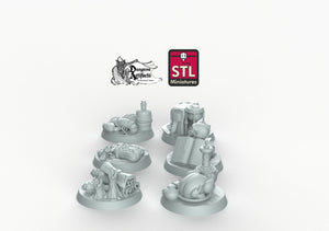 Objective Markers - STL Miniatures Wargaming D&D DnD