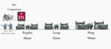 Load image into Gallery viewer, Wooden Beds - STL Miniatures Wargaming D&amp;D DnD
