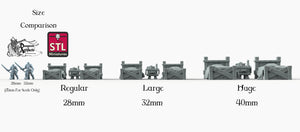 Wooden Beds - STL Miniatures Wargaming D&D DnD