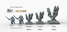 Load image into Gallery viewer, Plagued Cultists on Stakes - Clay Cyanide Plague Miniatures Wargaming D&amp;D DnD