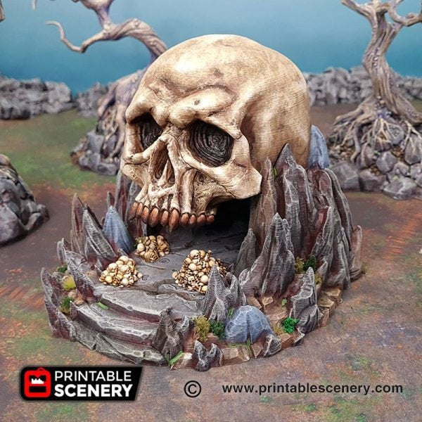 Titan Skull Cave - Shadowfey Wilds 15mm 20mm 28mm 32mm 37mm Wargaming Terrain D&D DnD