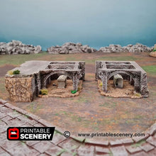 Load image into Gallery viewer, Ruined Nave and Chancel - Shadowfey Ruins 15mm 20mm 28mm 32mm 37mm Wargaming Terrain D&amp;D DnD