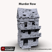 Load image into Gallery viewer, Murder Row - Shadowfey Ruins 15mm 20mm 28mm 32mm 37mm Wargaming Terrain D&amp;D DnD