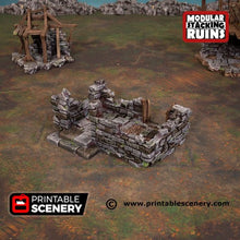 Load image into Gallery viewer, Murder Row - Shadowfey Ruins 15mm 20mm 28mm 32mm 37mm Wargaming Terrain D&amp;D DnD
