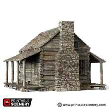 Load image into Gallery viewer, Log Cabin - 15mm 28mm 32mm Time Warp Wargaming Terrain Scatter Western D&amp;D, DnD