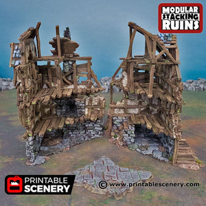 Mayor's Townhouse - Shadowfey Ruins 15mm 20mm 28mm 32mm 37mm Wargaming Terrain D&D