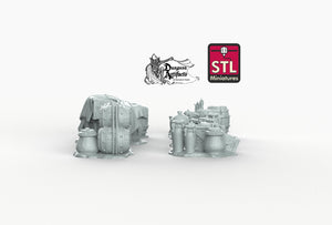 Crates and Supplies - STL Miniatures Wargaming D&D DnD