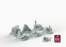 Load image into Gallery viewer, Objective Markers - STL Miniatures Wargaming D&amp;D DnD