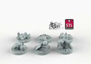 Objective Markers - STL Miniatures Wargaming D&D DnD