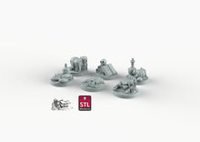 Load image into Gallery viewer, Objective Markers - STL Miniatures Wargaming D&amp;D DnD