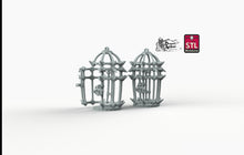 Load image into Gallery viewer, Round Jail Cages - STL Miniatures Wargaming D&amp;D DnD