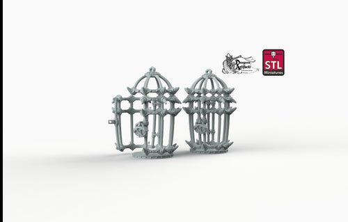 Round Jail Cages - STL Miniatures Wargaming D&D DnD