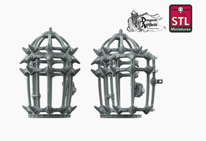 Round Jail Cages - STL Miniatures Wargaming D&D DnD