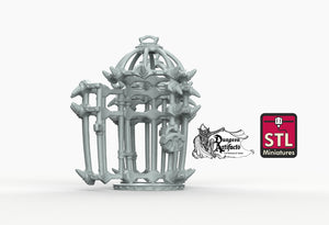 Round Jail Cages - STL Miniatures Wargaming D&D DnD