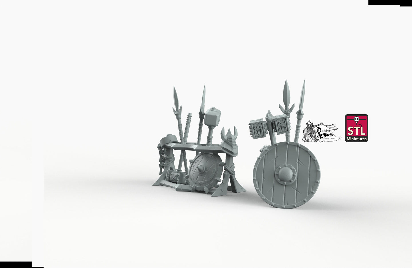 Weapon Racks - STL Miniatures Wargaming D&D DnD