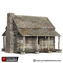 Load image into Gallery viewer, Log Cabin - 15mm 28mm 32mm Time Warp Wargaming Terrain Scatter Western D&amp;D, DnD