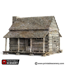 Load image into Gallery viewer, Log Cabin - 15mm 28mm 32mm Time Warp Wargaming Terrain Scatter Western D&amp;D, DnD