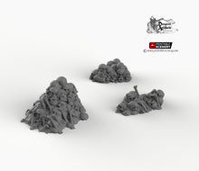 Load image into Gallery viewer, Skull Piles - 15mm 20mm 28mm 32mm 37mm Printable Scenery Shadowfey Wargaming Terrain D&amp;D DnD bones