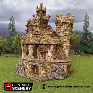 The Chieftain's Hall - Cheftains Hall Hagglethorn Hollow Printable Scenery 15mm 20mm 28mm 32mm 37mm Terrain D&D DnD