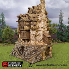 Load image into Gallery viewer, Hagglethorn Longhouse - Hagglethorn Hollow Printable Scenery 15mm 20mm 28mm 32mm 37mm Terrain D&amp;D DnD
