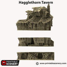 Load image into Gallery viewer, Hagglethorn Tavern - Hagglethorn Hollow Printable Scenery 15mm 20mm 28mm 32mm 37mm Terrain D&amp;D