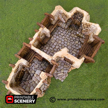 Load image into Gallery viewer, Hagglethorn Ruined Tavern - Hagglethorn Hollow Printable Scenery 15mm 20mm 28mm 32mm 37mm Terrain D&amp;D DnD Inn
