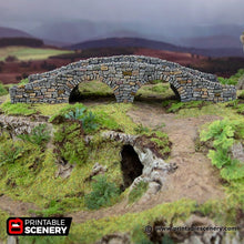 Load image into Gallery viewer, Hagglethorn Bridge - Hagglethorn Hollow Printable Scenery 15mm 20mm 28mm 32mm 37mm Terrain D&amp;D DnD