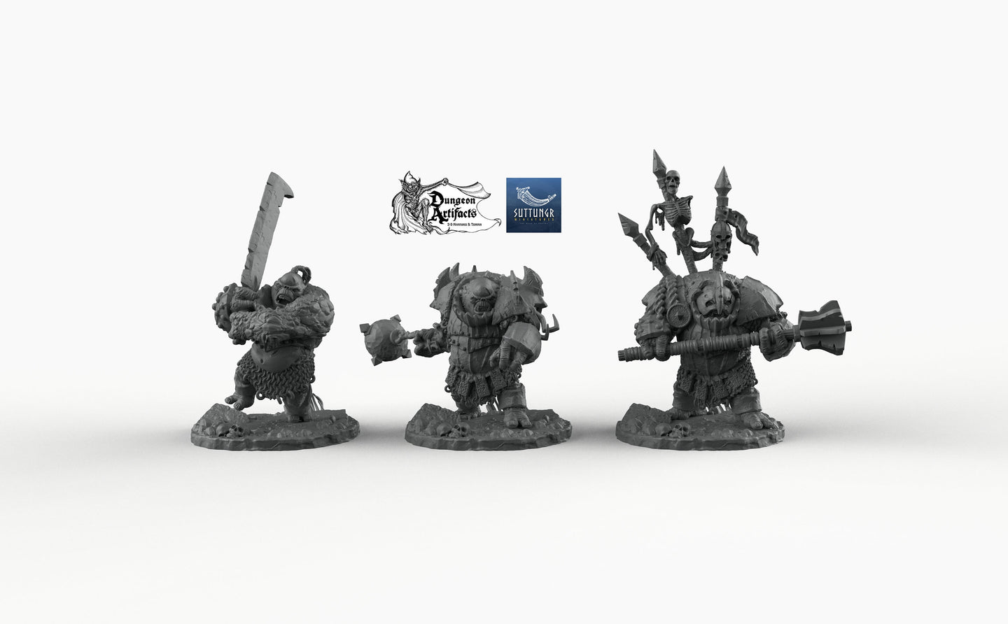 Troll Juggernaught Set - Suttungr Miniatures Monster D&D DnD