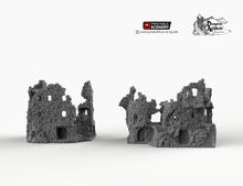Load image into Gallery viewer, Sunken Ruins - Hagglethorn Hollow Printable Scenery Ancient Ruins 15mm 20mm 28mm 32mm 37mm Terrain D&amp;D DnD